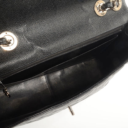 Chanel Caviar Jumbo Single Flap Black 6 of 11