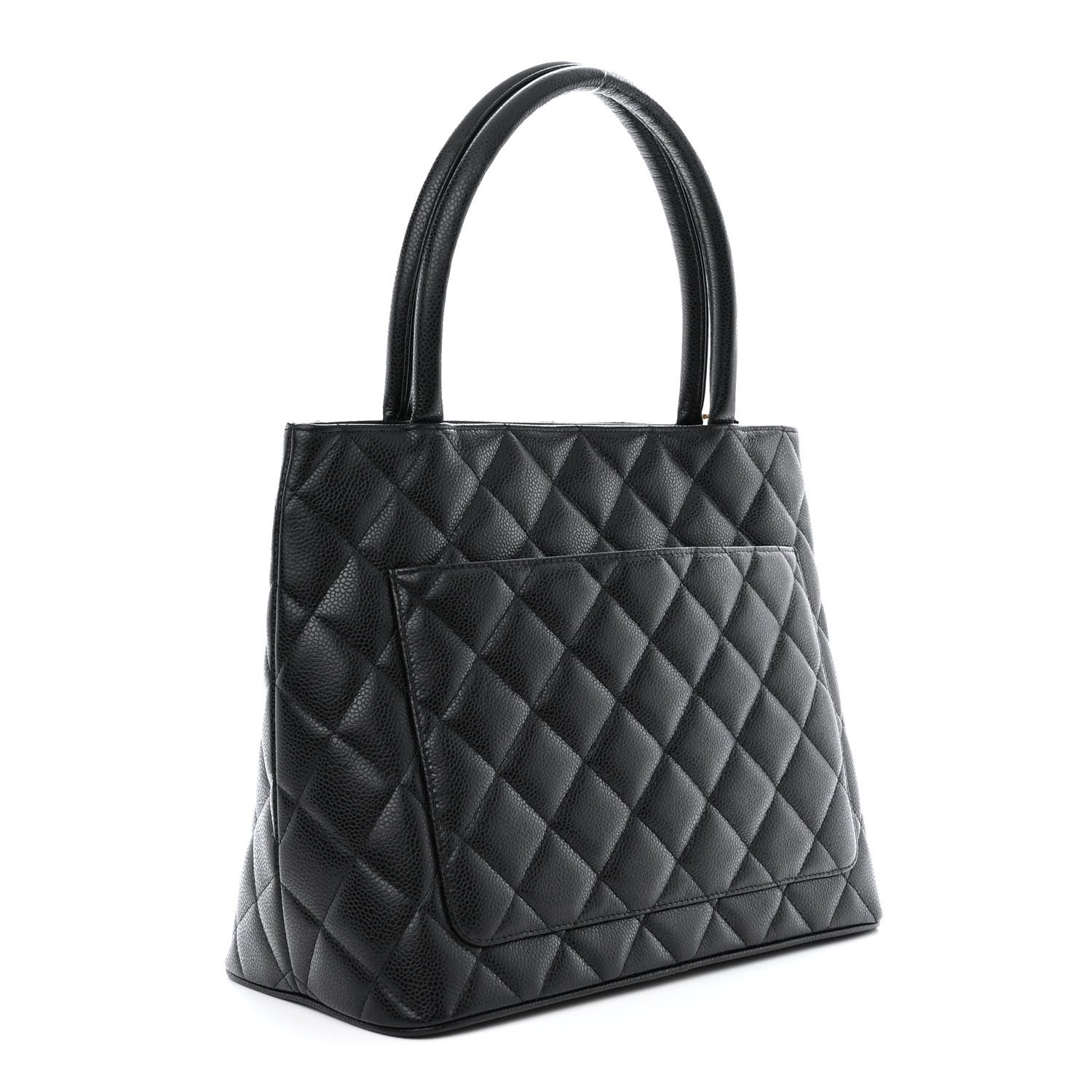 Chanel Caviar Quilted Medallion Tote Black 3 of 10