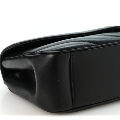 Saint Laurent Lambskin Matelasse Chevron Medium Loulou Black 8 of 9