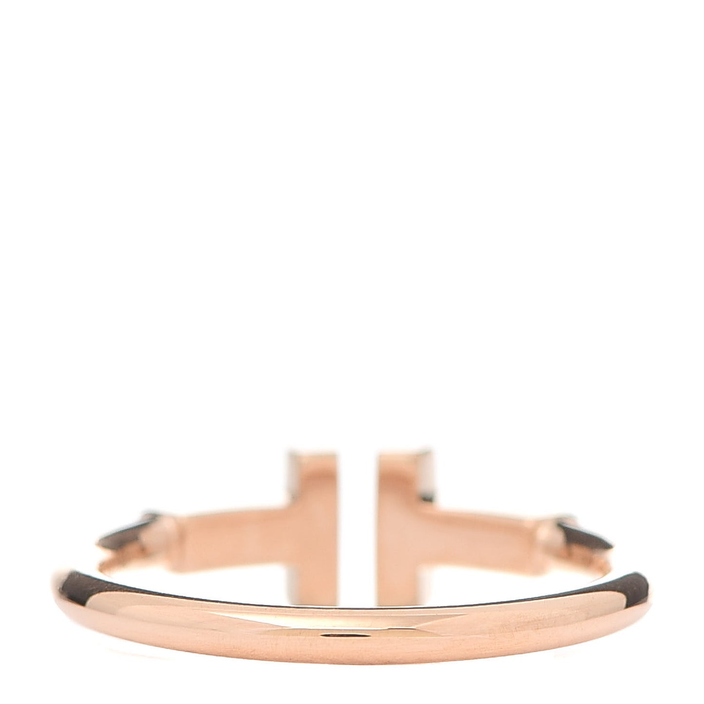 18K Rose Gold T Wire Ring 51 5.75