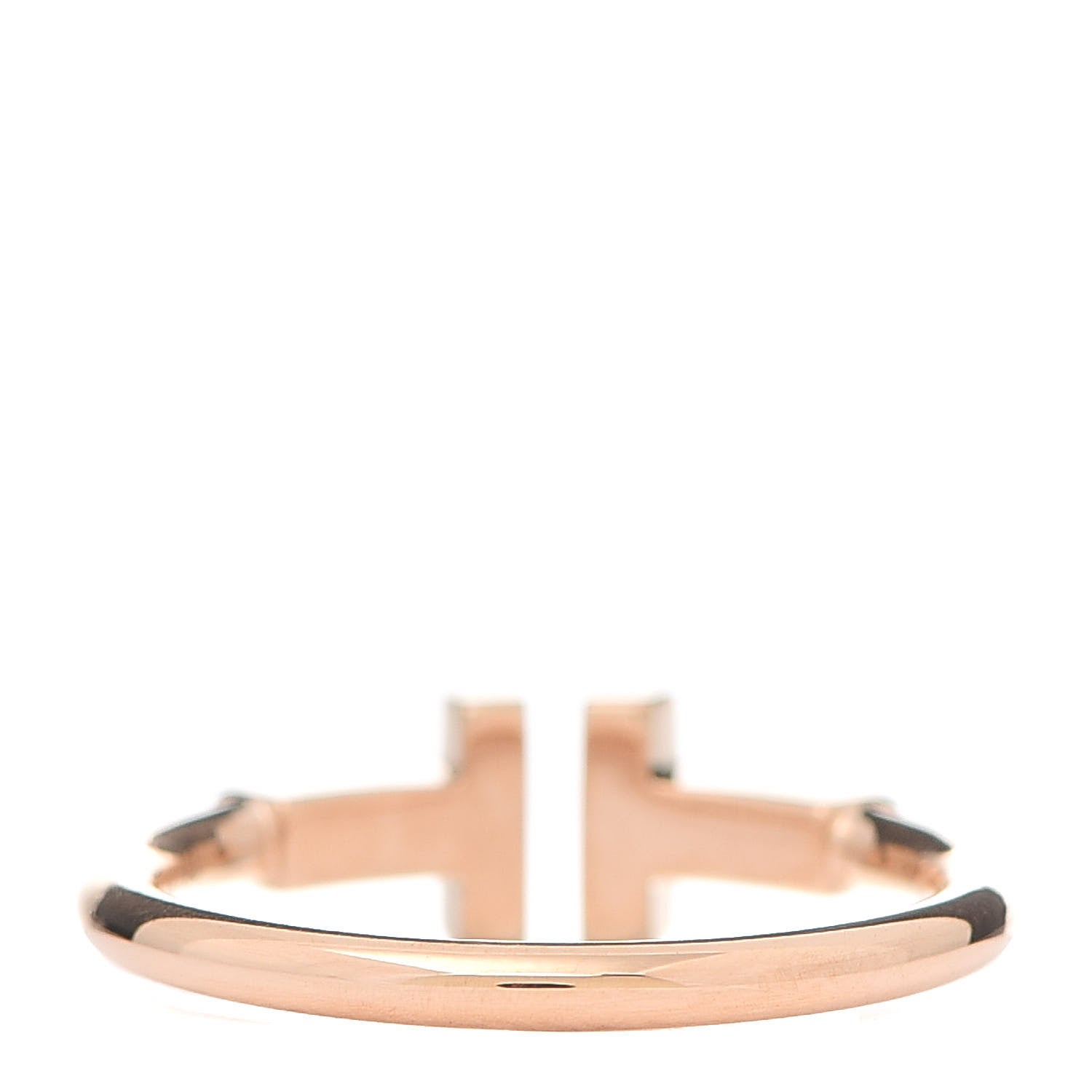 Tiffany 18K Rose Gold T Wire Ring 51 5.75 3 of 5