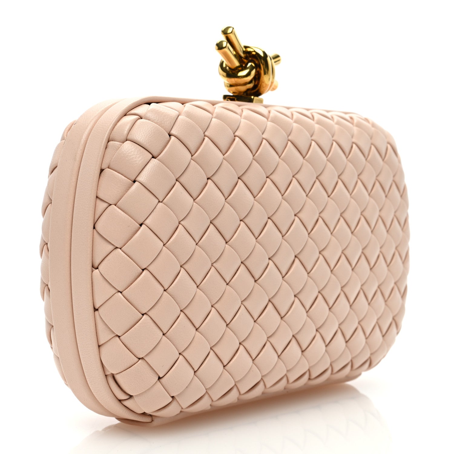 Bottega Veneta Nappa Intrecciato Minaudiere Knot Lotus 3 of 7