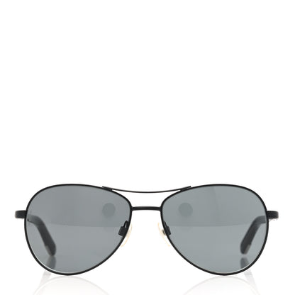 Chanel Metal Aviator CC Sunglasses 4201 Black 2 of 7