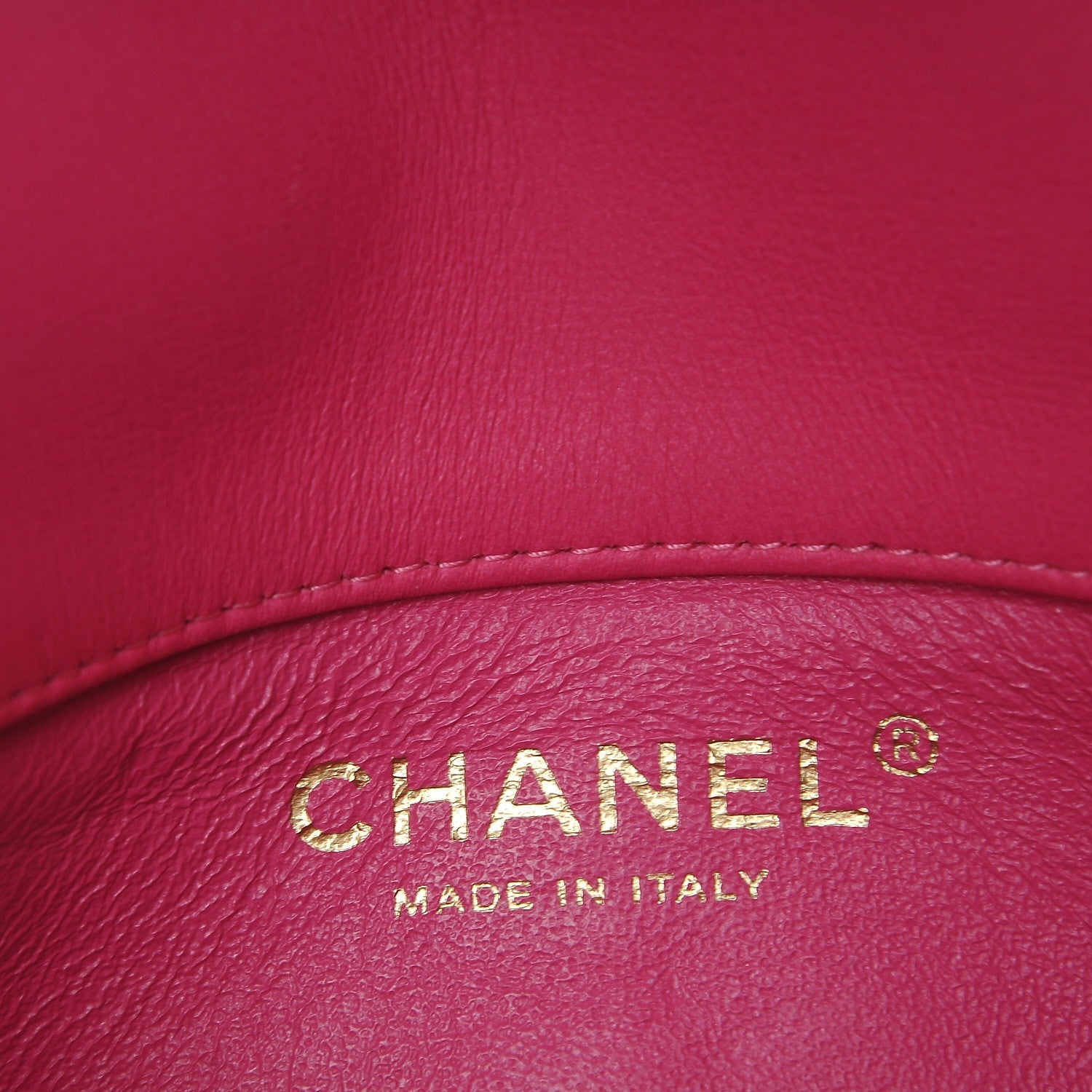 Chanel Lambskin Chevron Quilted Extra Mini Flap Dark Pink 6 of 8