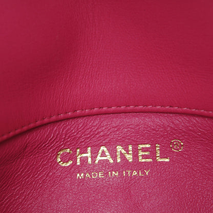 Chanel Lambskin Chevron Quilted Extra Mini Flap Dark Pink 6 of 8