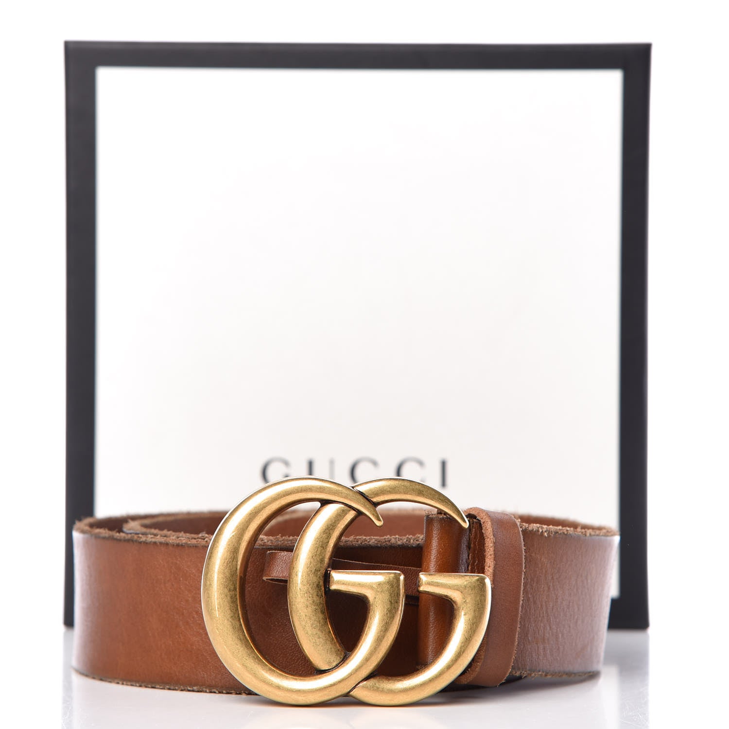 Gucci Faded Calfskin Double G 40mm Belt 85 34 Cuir 8 of 8