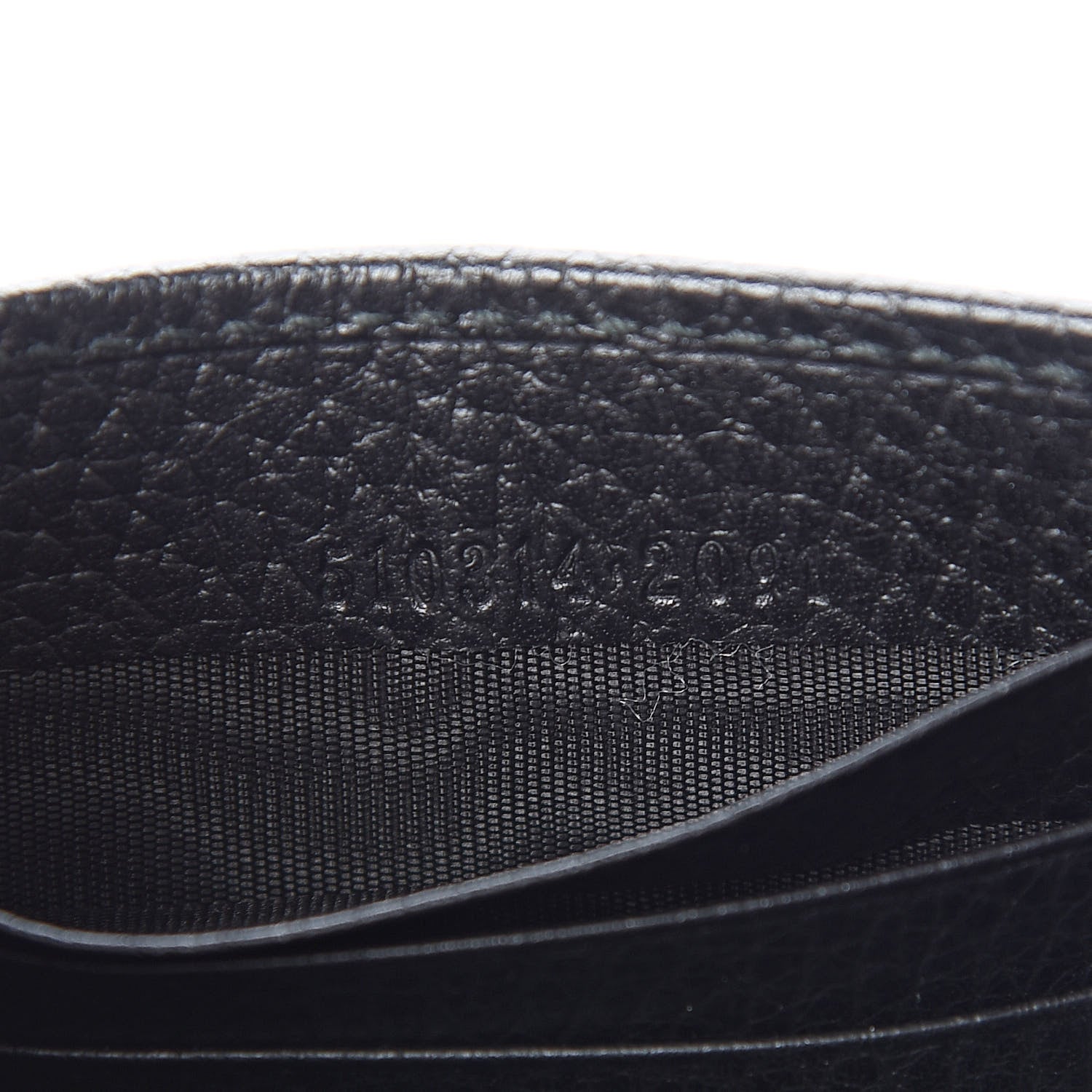 Gucci Dollar Calfskin Interlocking G Chain Wallet Black 7 of 11