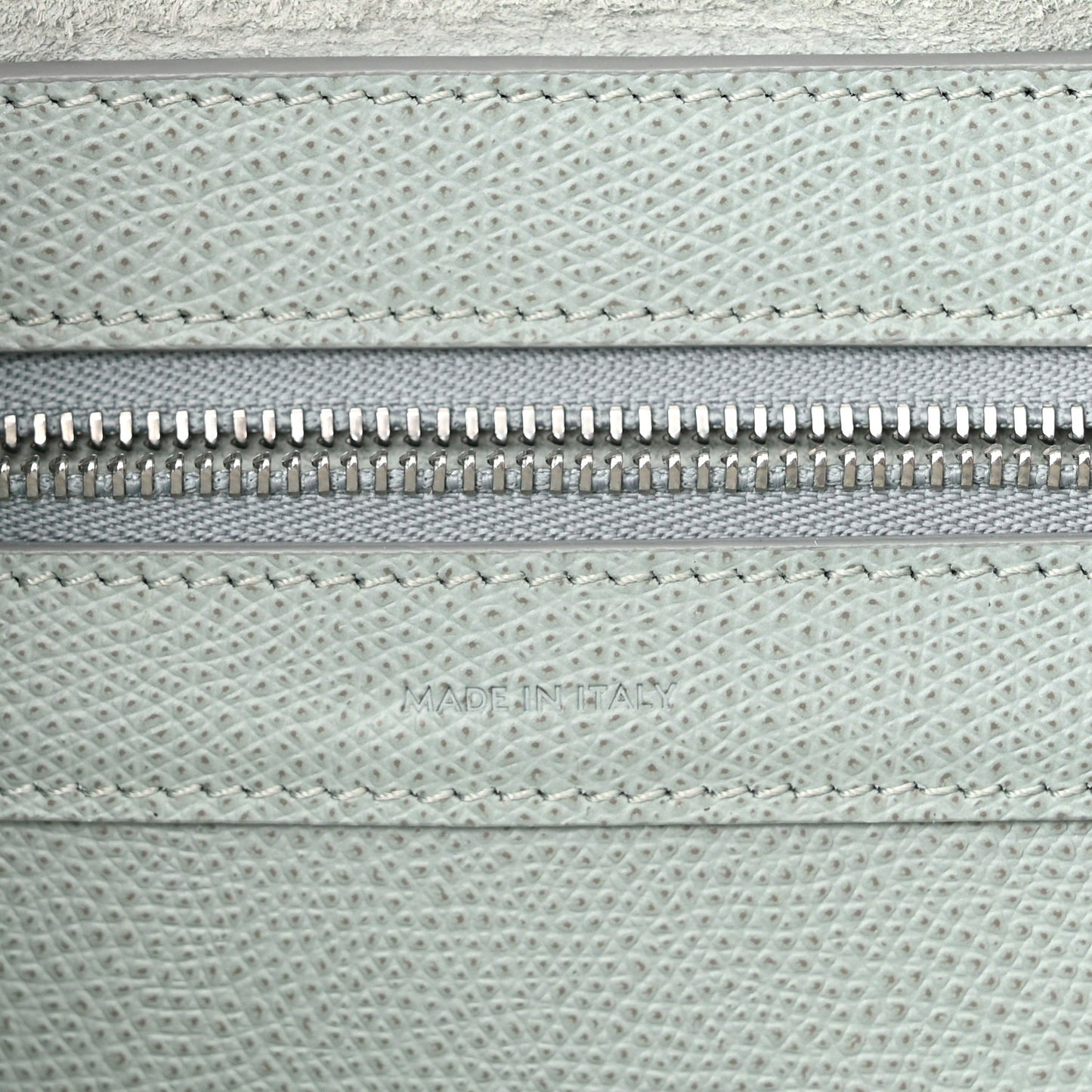 Grained Calfskin Small Vertical Cabas Mineral