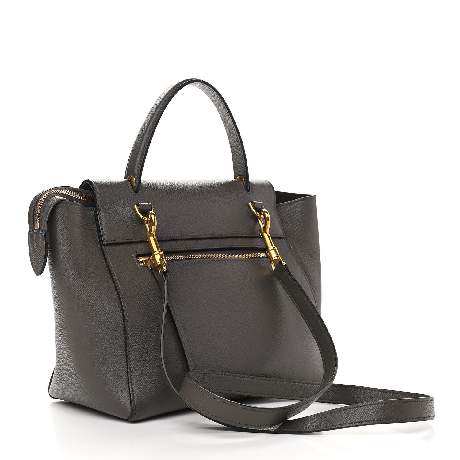 Celine Baby Grained Calfskin Micro Belt Bag Grey 3 of 20