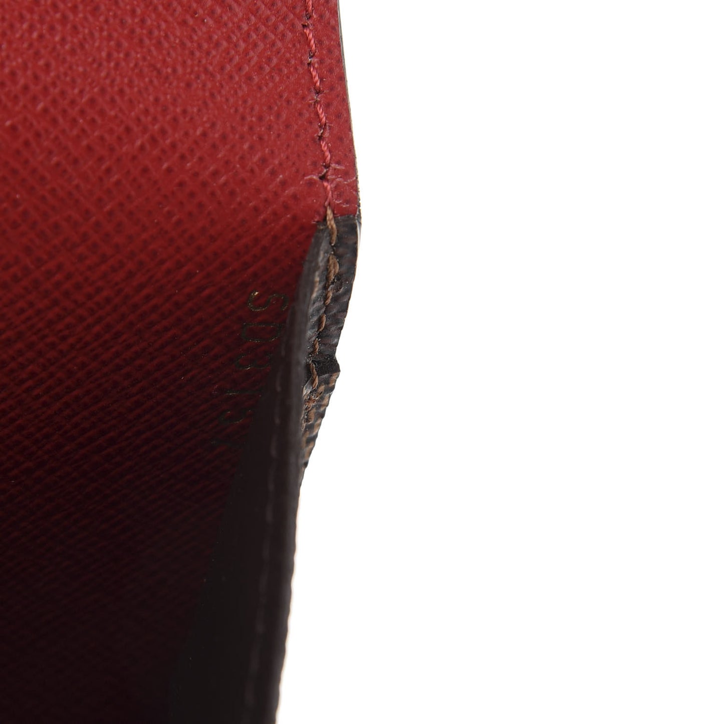 Damier Ebene Josephine Wallet Red