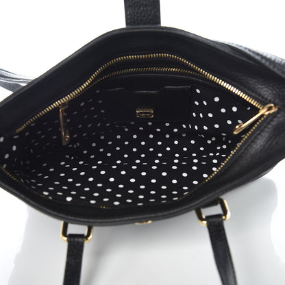 Dolce & Gabbana Pebbled Calfskin Small Tote Black 5 of 9