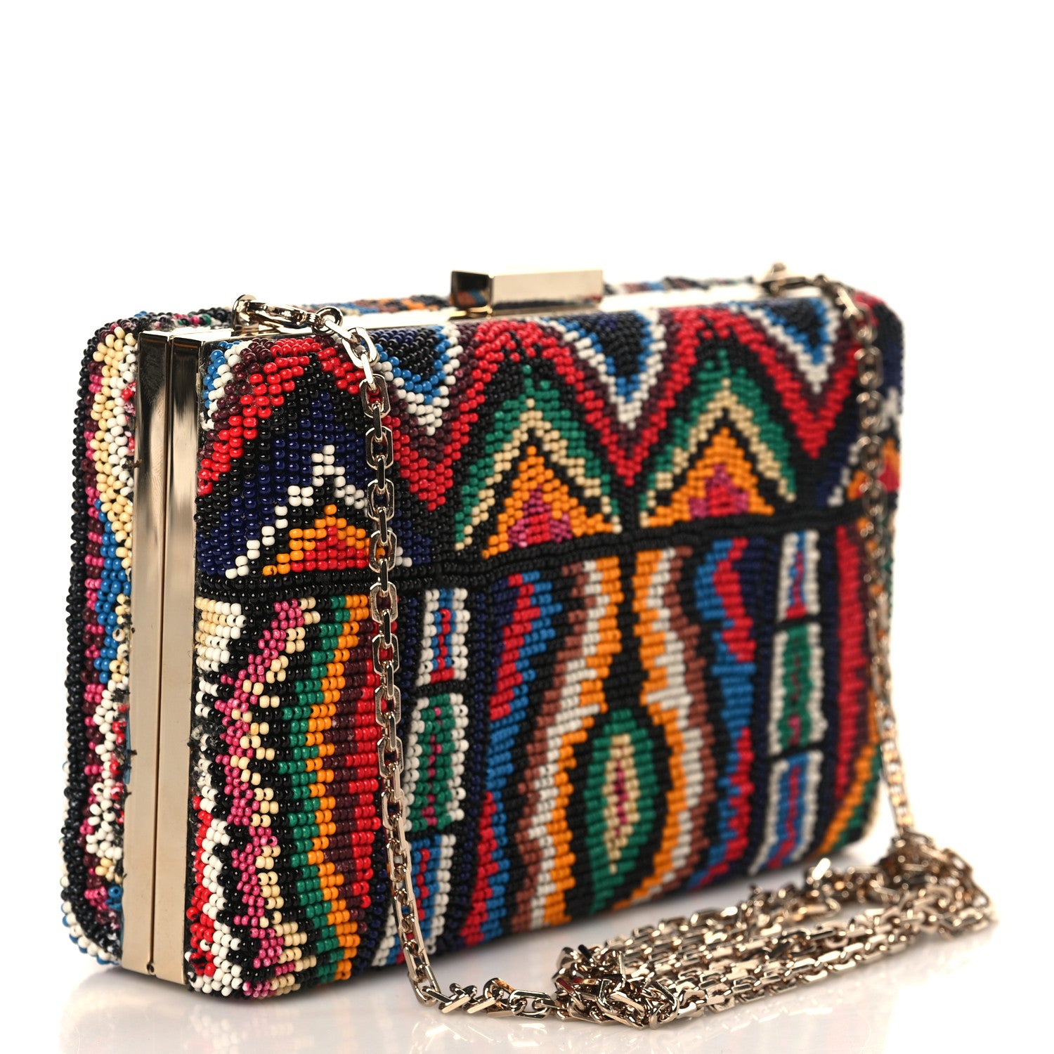 Valentino Garavani Beaded Chain Clutch Multicolor 2 of 7