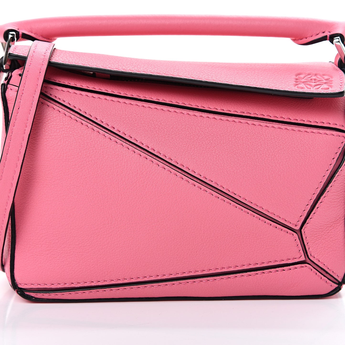 Calfskin Mini Puzzle Bag Wild Rose