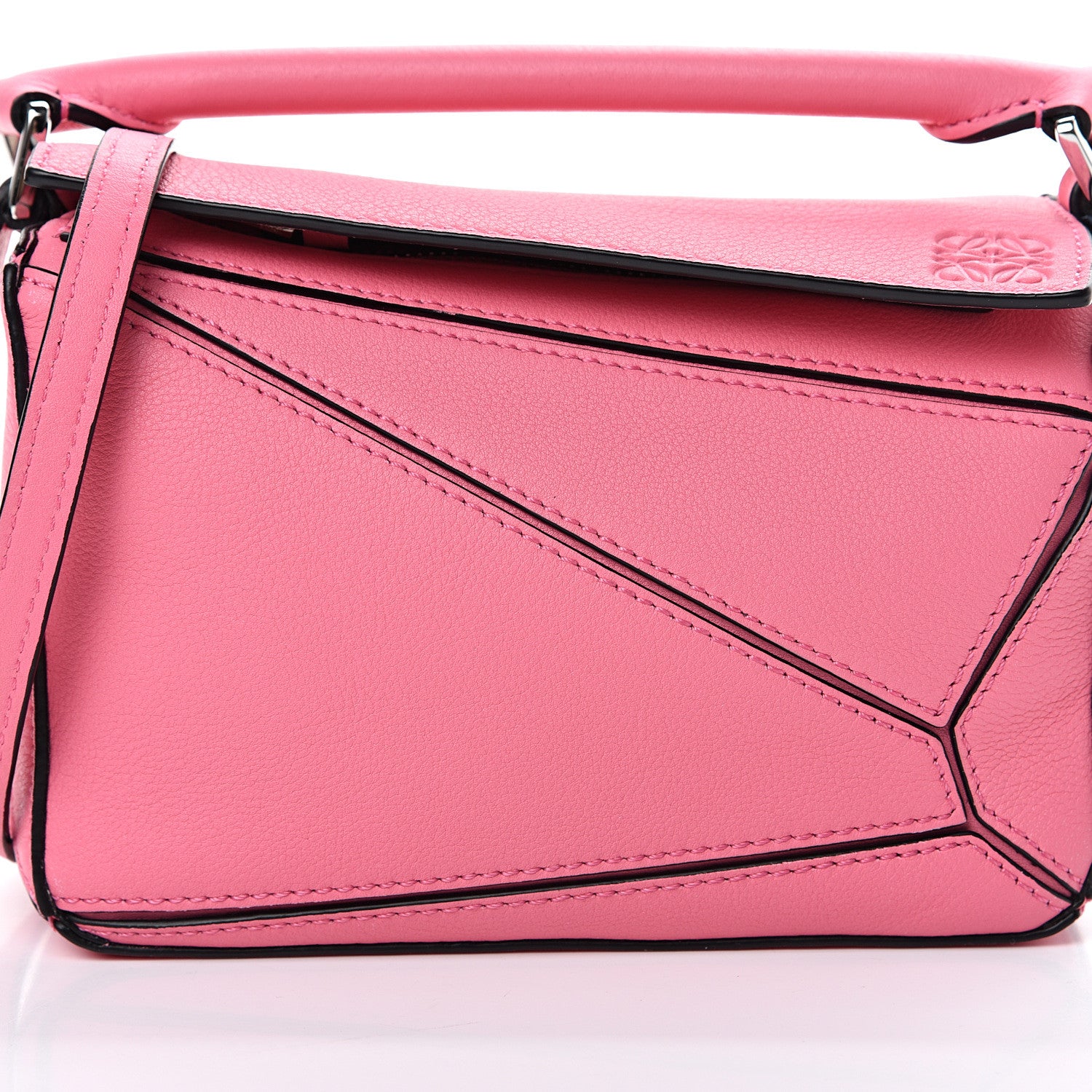 Loewe Calfskin Mini Puzzle Bag Wild Rose 7 of 11