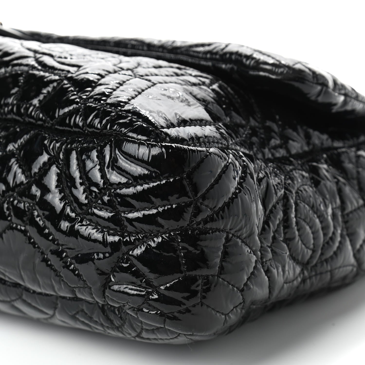 Chanel Vinyl Graphic Edge Flap Black 10 of 10
