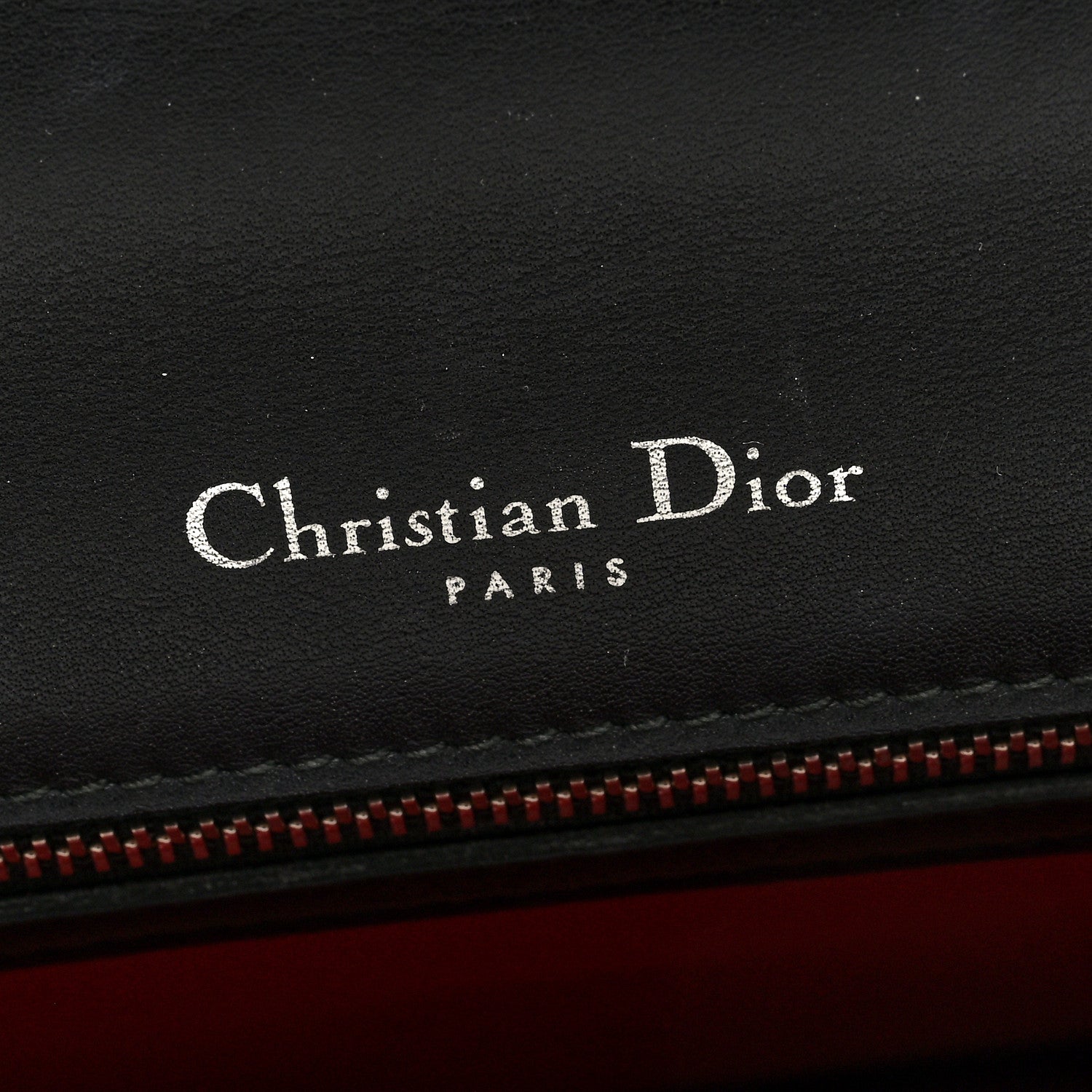 Christian Dior Lambskin Diagonal Quilted Diorama Flap Bag Black Multicolor 6 of 9