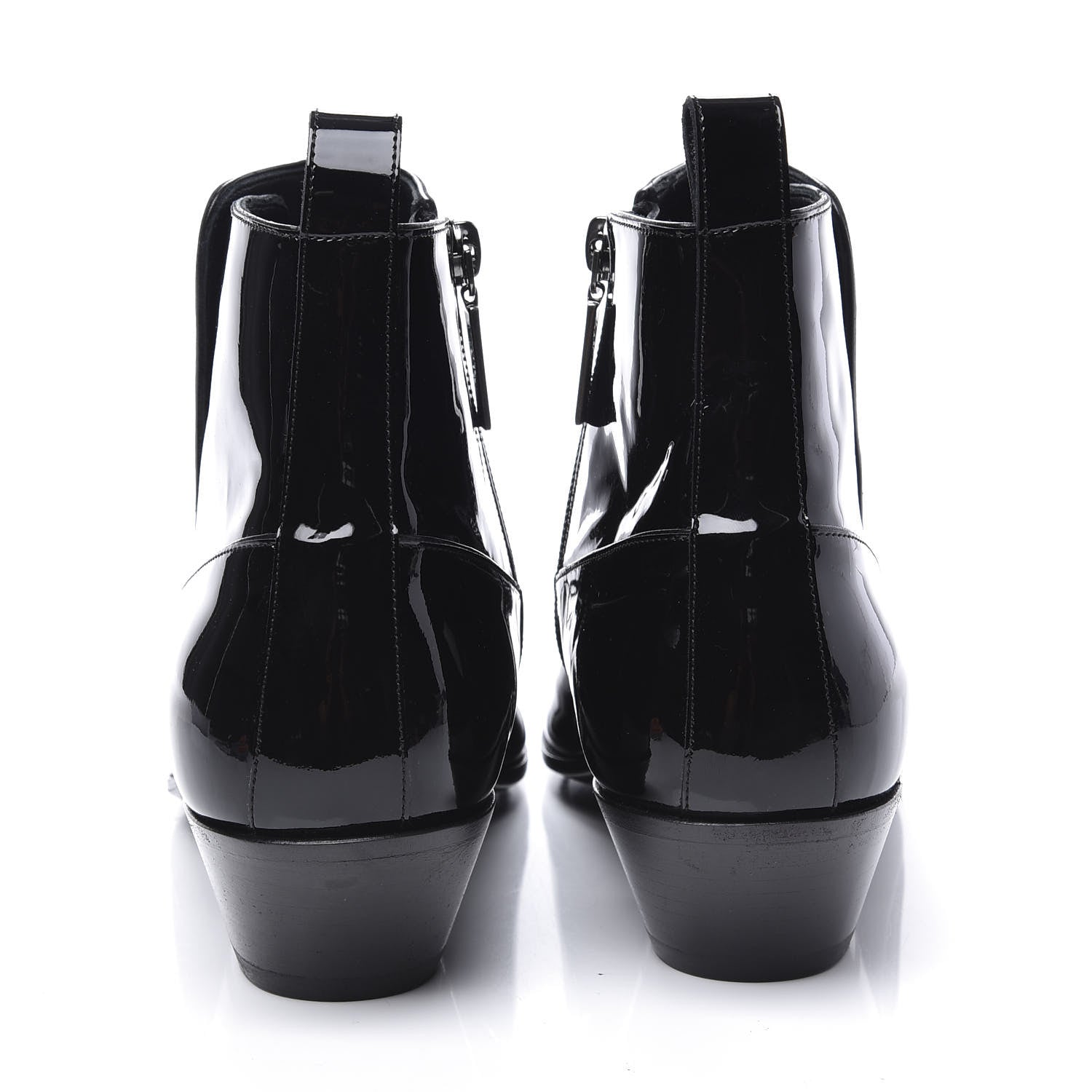 Saint Laurent Vernice Belle Button Ankle Boots 37 Black 7 of 11