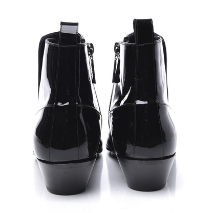 Saint Laurent Vernice Belle Button Ankle Boots 37 Black 7 of 11