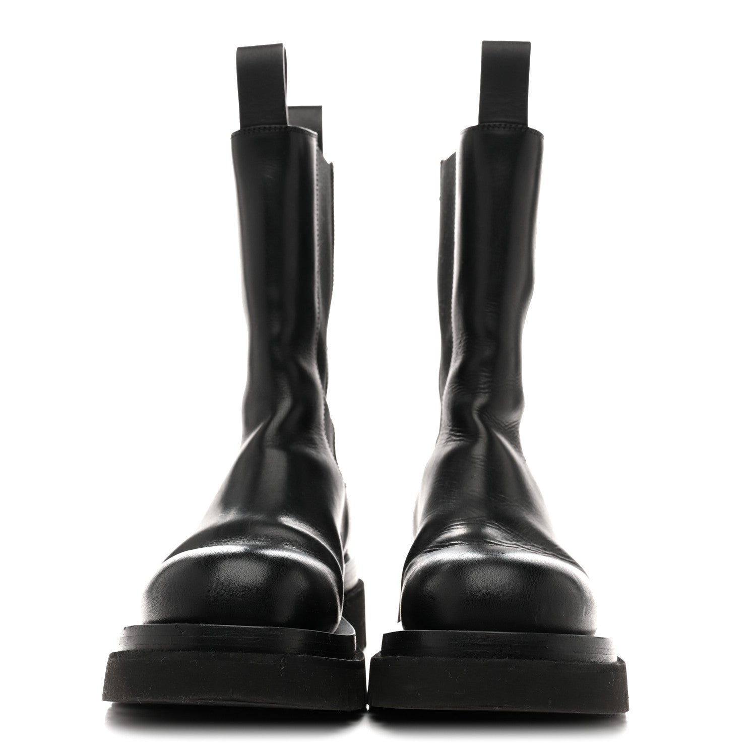 Bottega Veneta Calfskin The Lug Chelsea 55mm Boots 36.5 Black
