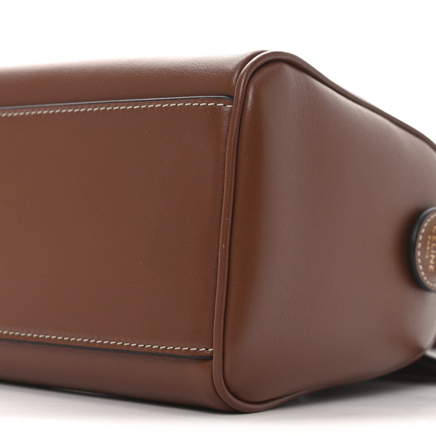 Celine Smooth Calfskin Triomphe Small Boston Bag Tan 10 of 10