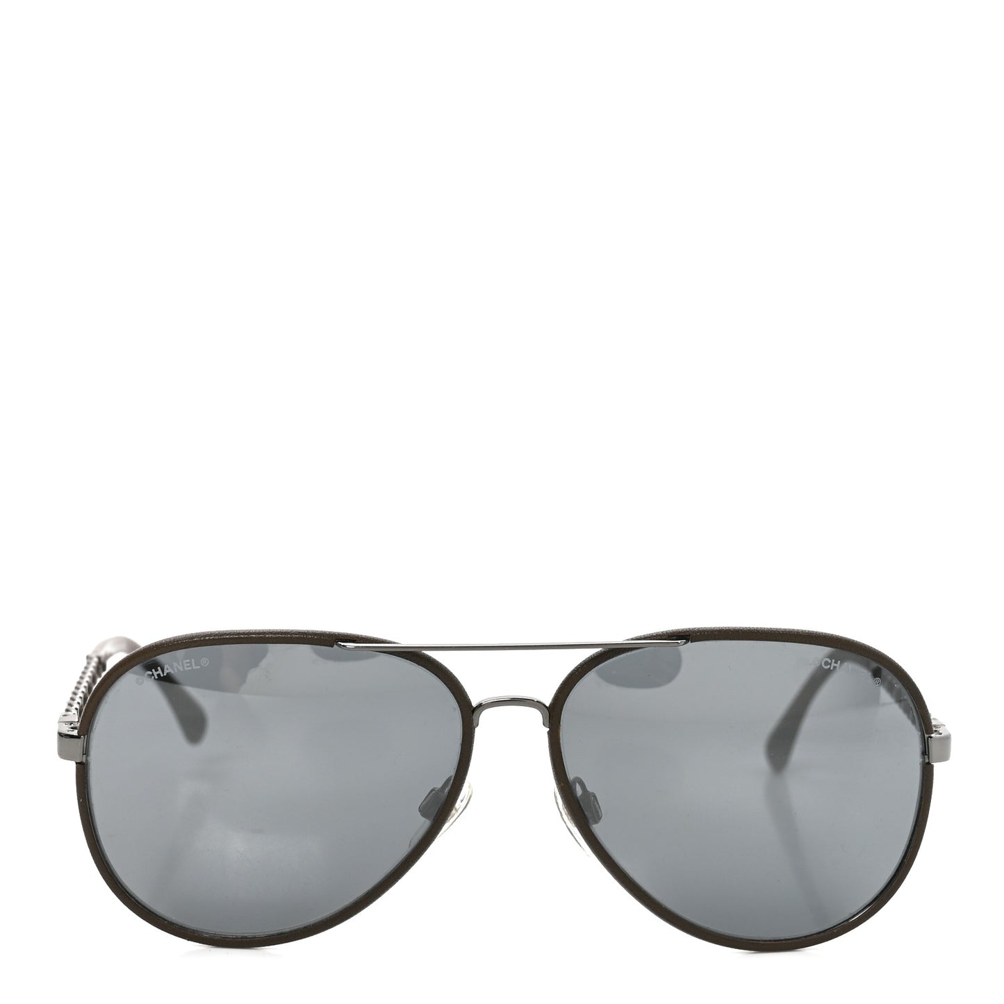 Metal Polarized Pilot Winter Sunglasses 4219-Q Brown