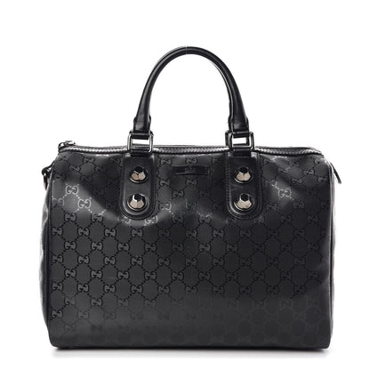 Gucci Imprime Monogram Medium Joy Stud Boston Black 1 of 9