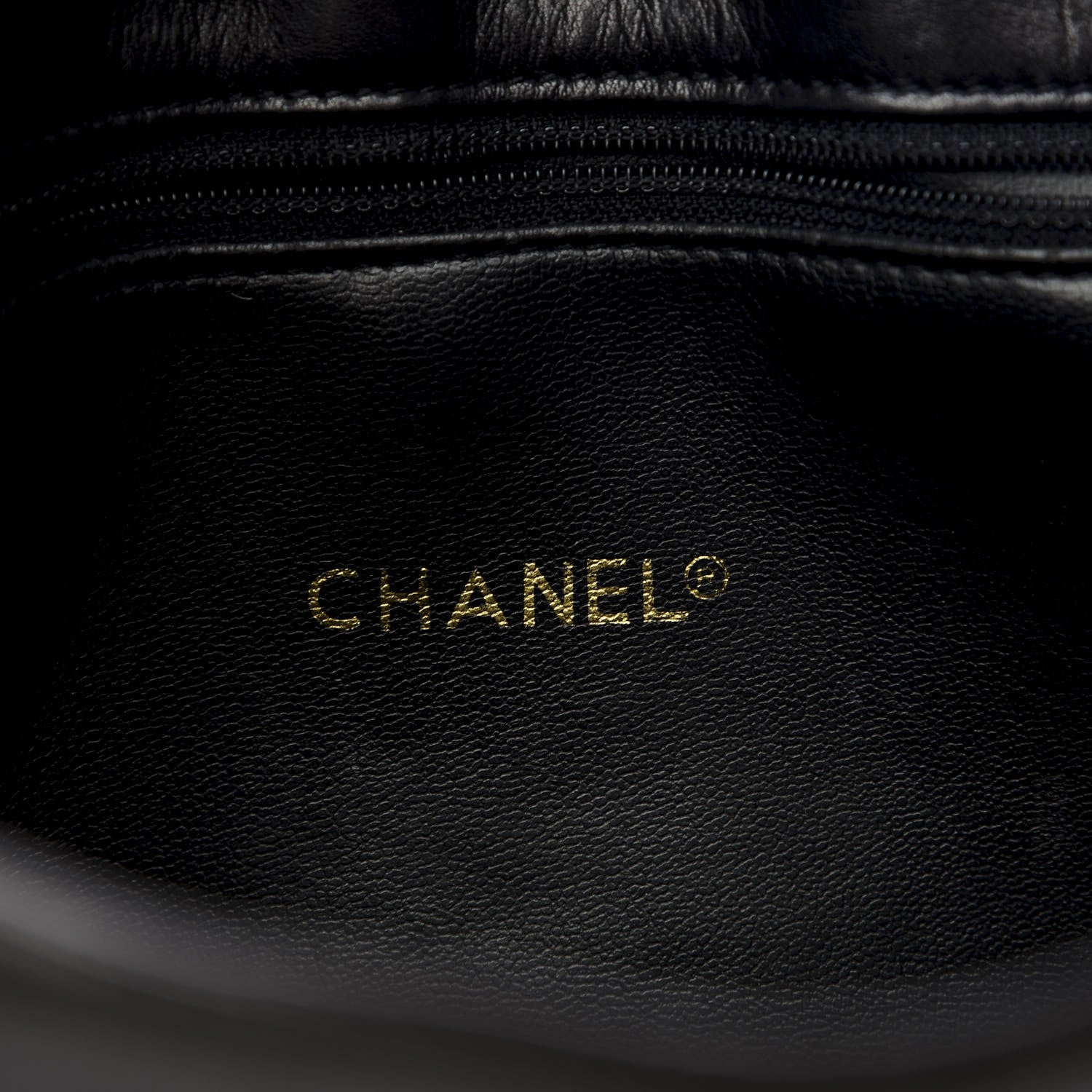 Chanel Lambskin Shopping Tote Black 8 of 9
