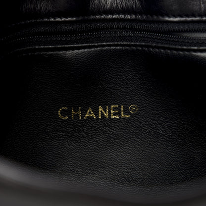 Chanel Lambskin Shopping Tote Black 8 of 9