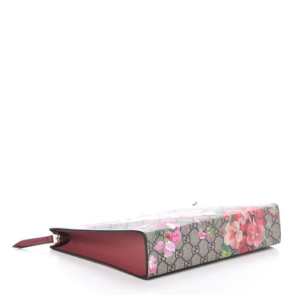Gucci GG Supreme Monogram Blooms Large Cosmetic Case Beige Multicolor Dry Rose 4 of 10