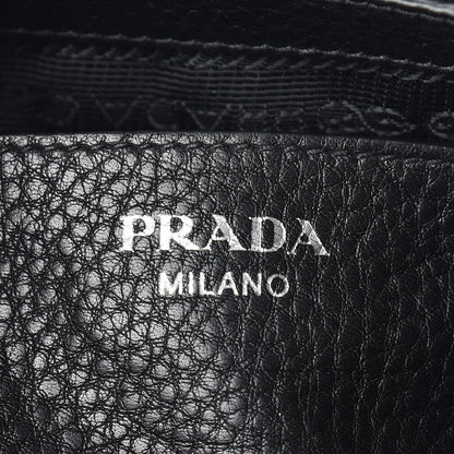 Prada Vitello Daino Crossbody Bag Black 6 of 11