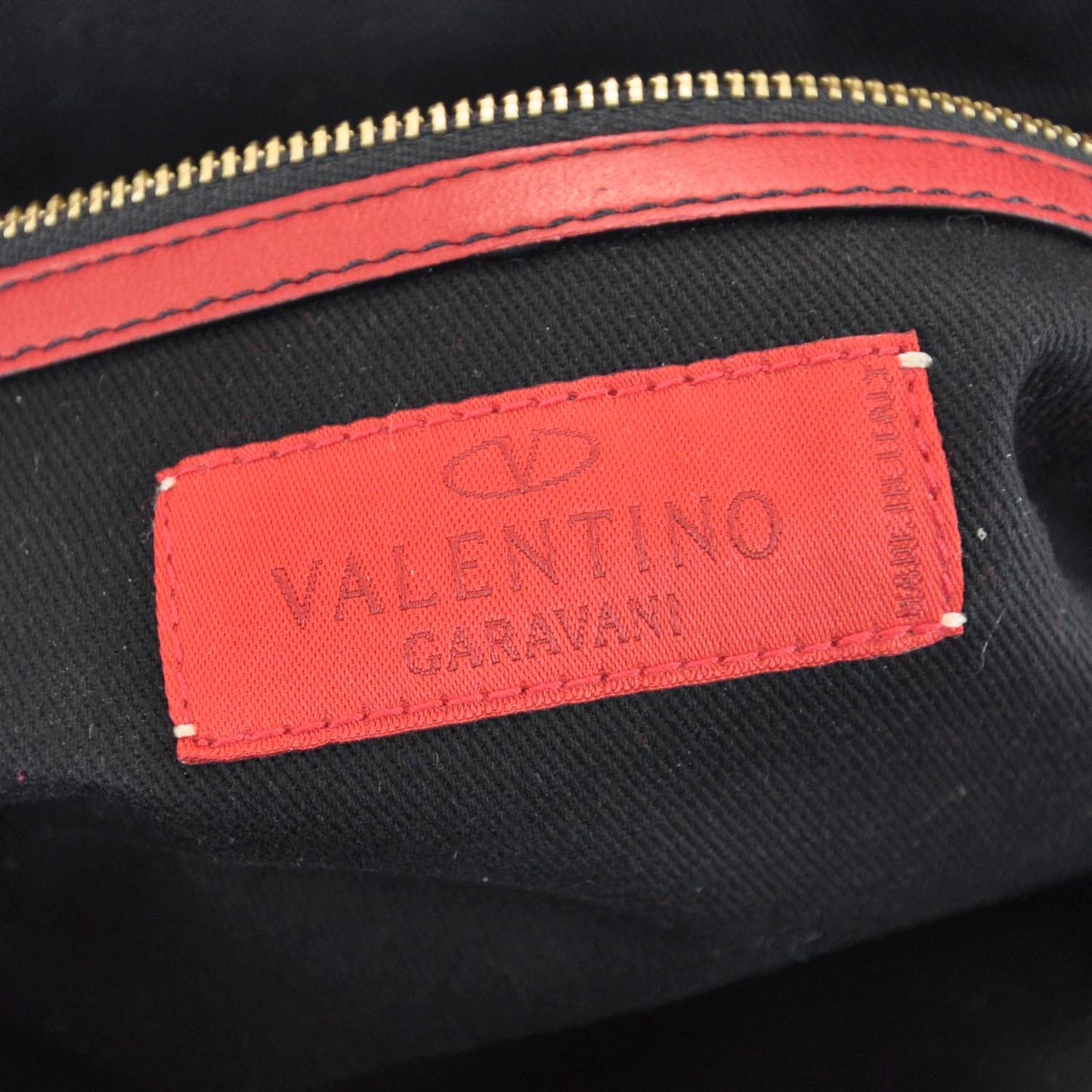 Woven Leather Couture Bag Red