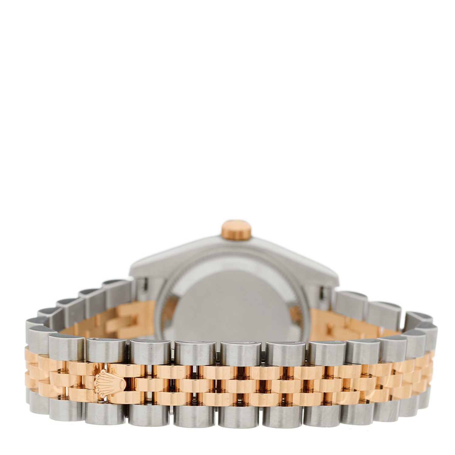 Rolex Stainless Steel 18K Everose Gold Diamond 26mm Oyster Perpetual Datejust Watch White 179171 3 of 5