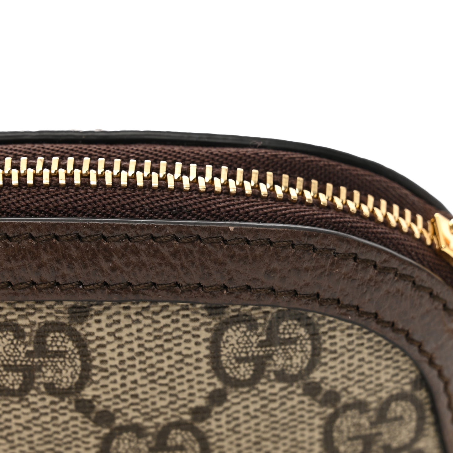 GG Supreme Monogram Web Ophidia Dome Key Pouch Beige New Acero