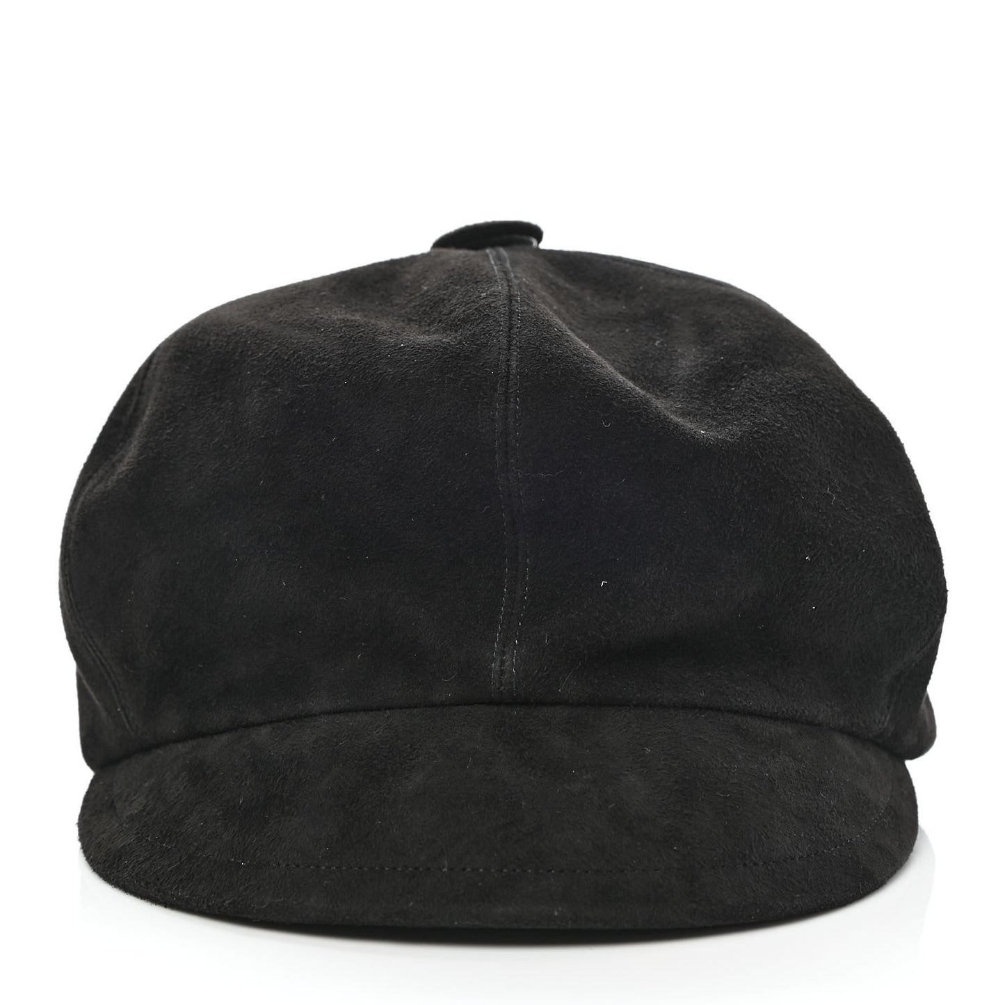 Suede Goatskin Arty Beret Cap 58 Black