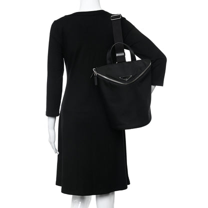 Prada Re-Nylon Sling Backpack Black 2 of 8