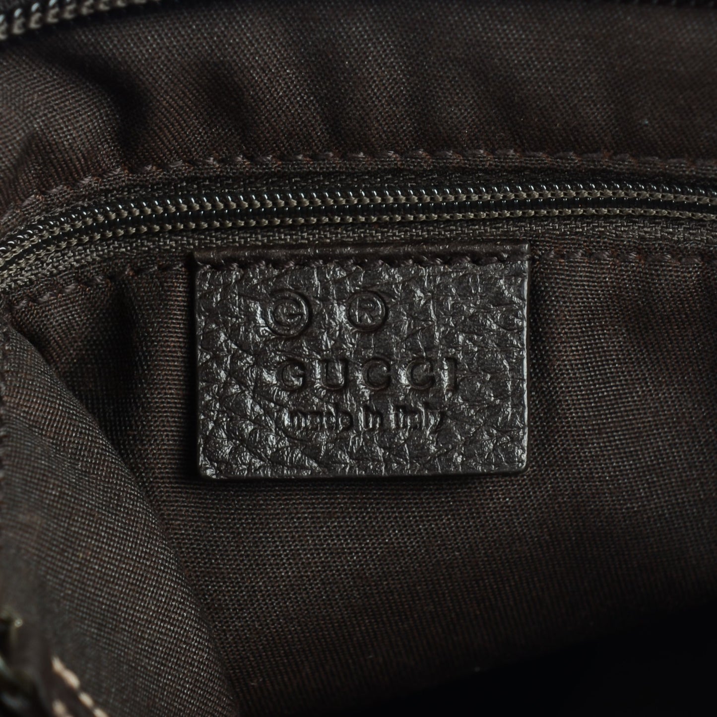 Crystal Monogram Medium Flat Messenger Bag Dark Brown