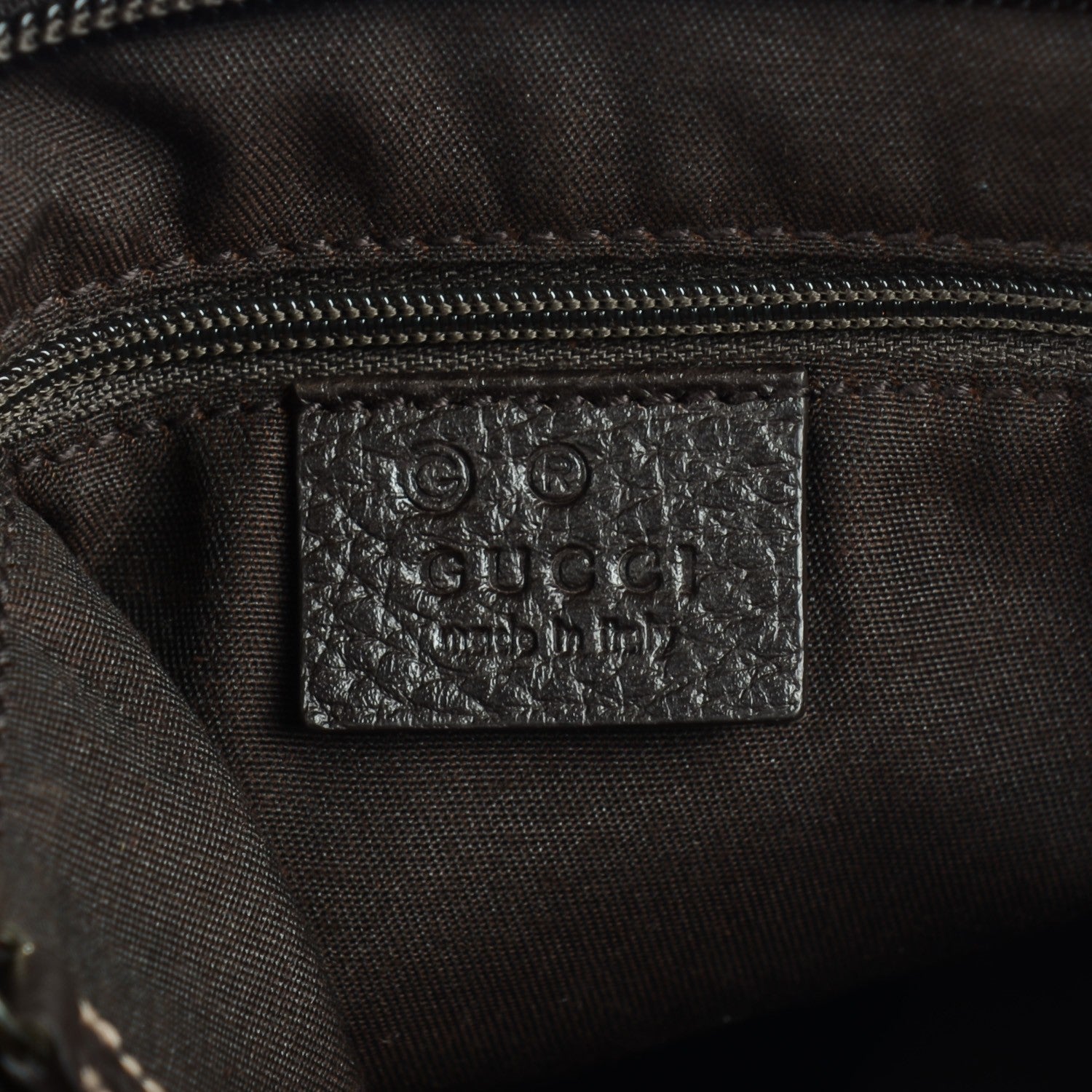 Gucci Crystal Monogram Medium Flat Messenger Bag Dark Brown 6 of 7