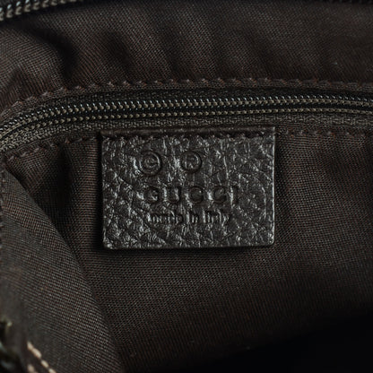 Gucci Crystal Monogram Medium Flat Messenger Bag Dark Brown 6 of 7