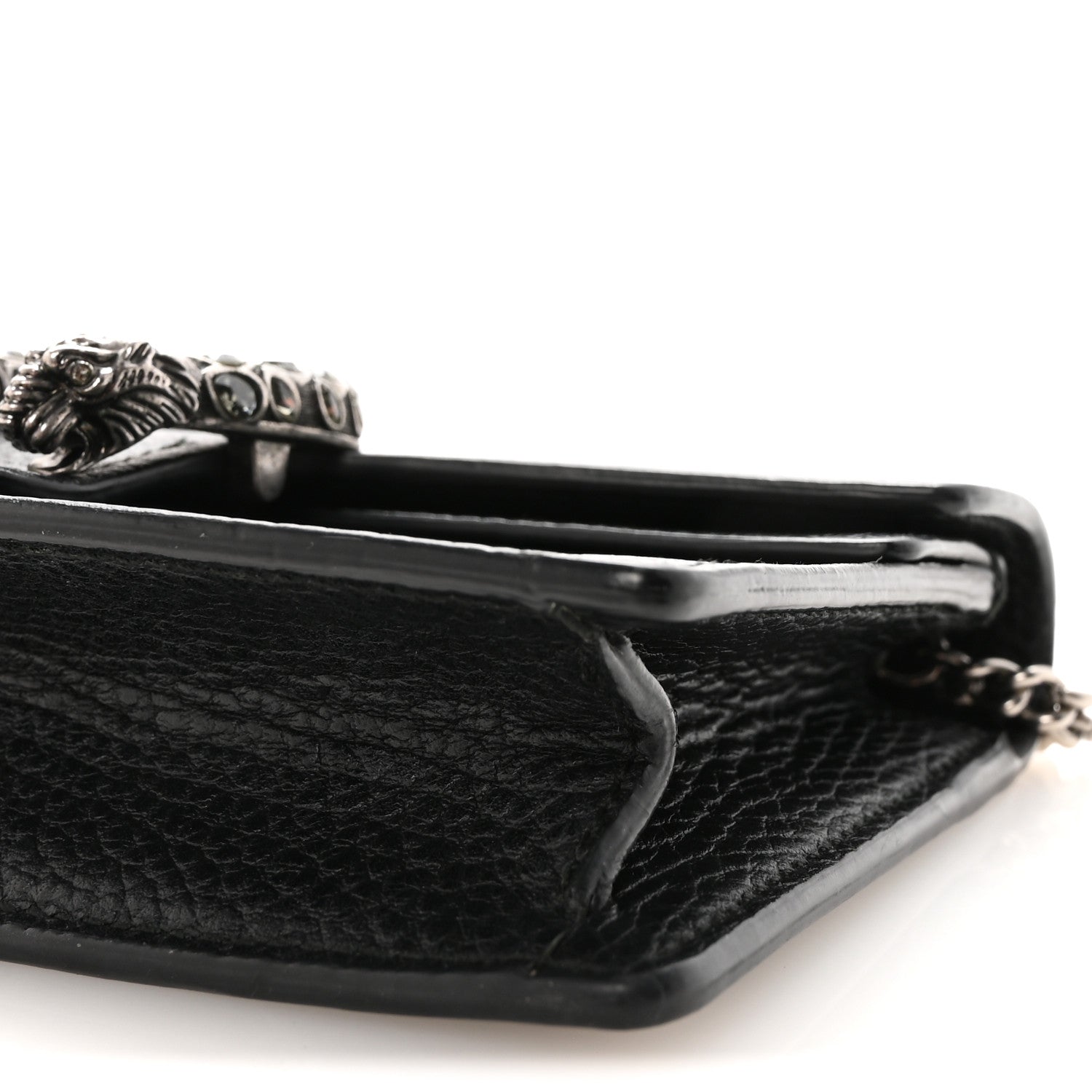 Gucci Calfskin Super Mini Dionysus Shoulder Bag Black 9 of 9