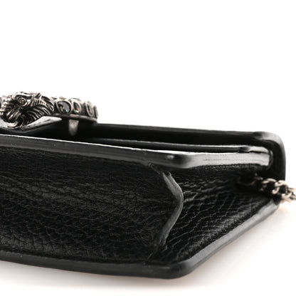 Gucci Calfskin Super Mini Dionysus Shoulder Bag Black 9 of 9