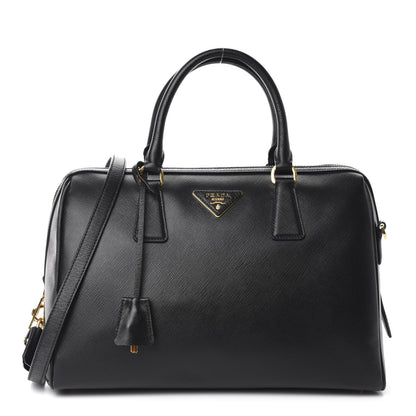 Prada Saffiano Lux Bowler Black 1 of 10