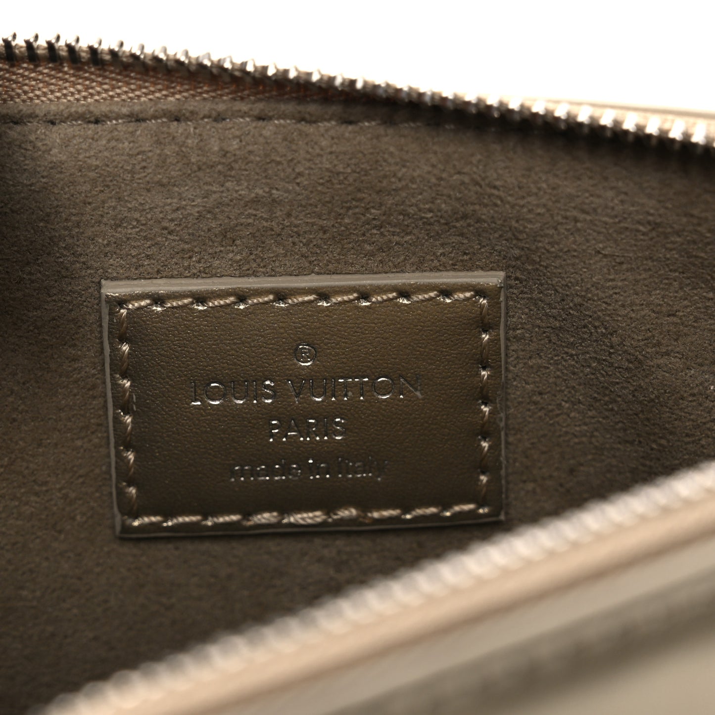 Calfskin Debossed Monogram Lexington Pochette Light Gold