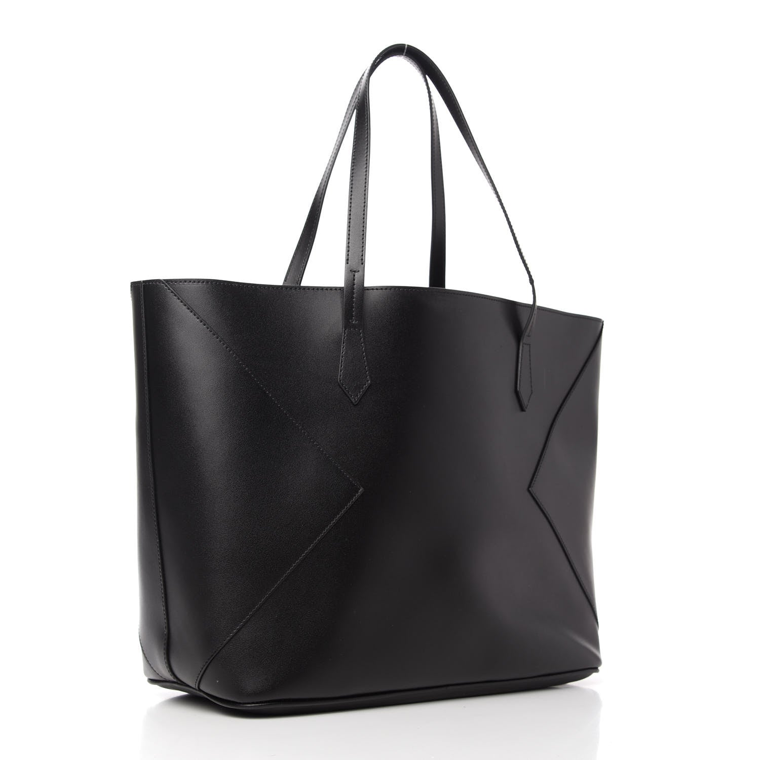 Givenchy Smooth Calfskin Wing Shopper Tote Black White 3 of 10
