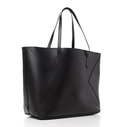 Givenchy Smooth Calfskin Wing Shopper Tote Black White 3 of 10