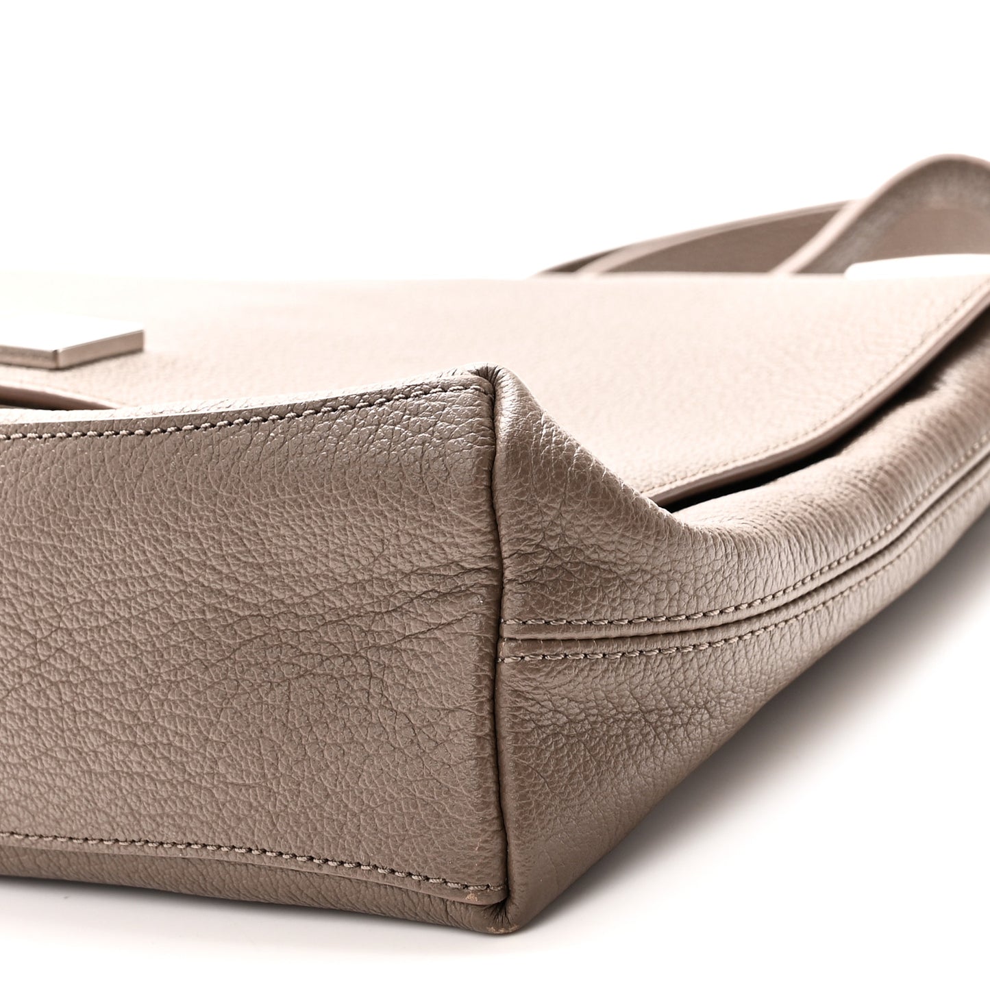 Grained Calfskin Freya Satchel Clay