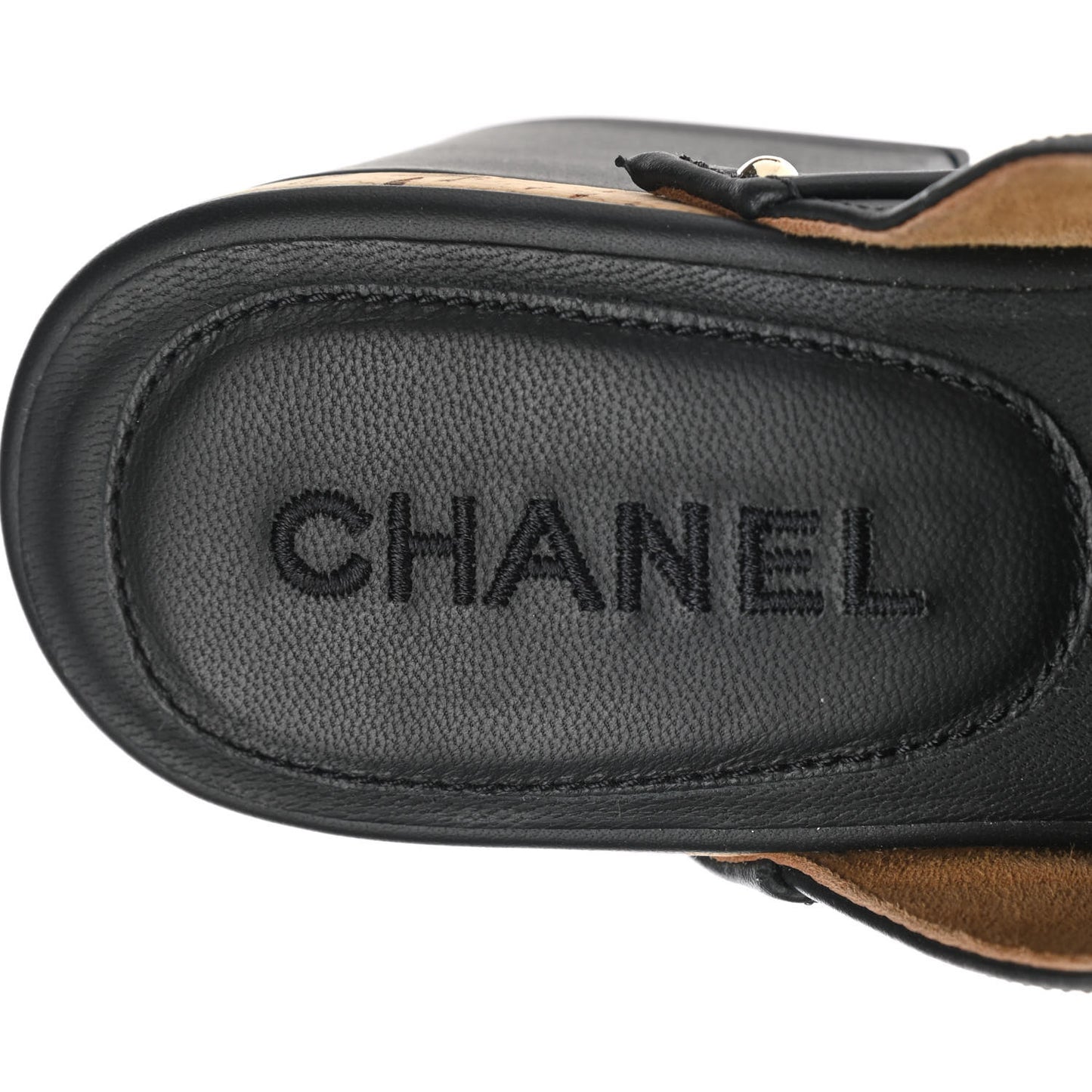 Calfskin CC Turn Lock Clogs 37 Black