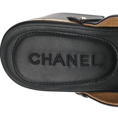 Chanel Calfskin CC Turn Lock Clogs 37 Black 7 of 8