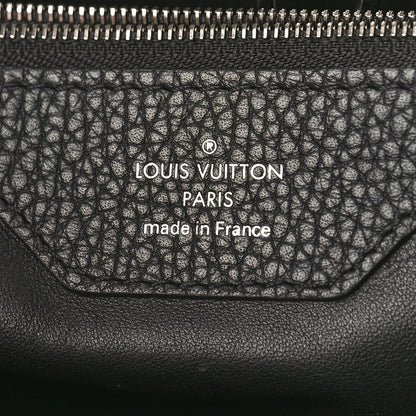 Louis Vuitton Taurillon Snakeskin Capucines MM Black 7 of 9