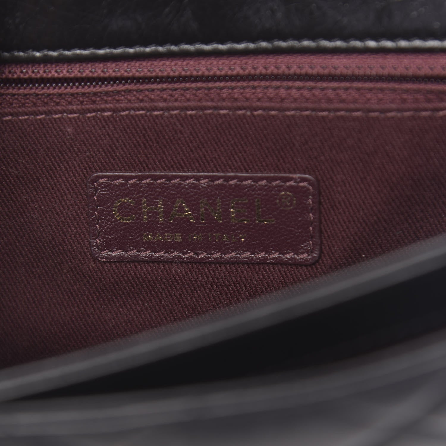 Chanel Glazed Calfskin Quilted Medium Perfect Edge Flap Black 6 of 10