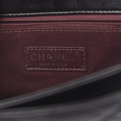 Chanel Glazed Calfskin Quilted Medium Perfect Edge Flap Black 6 of 10